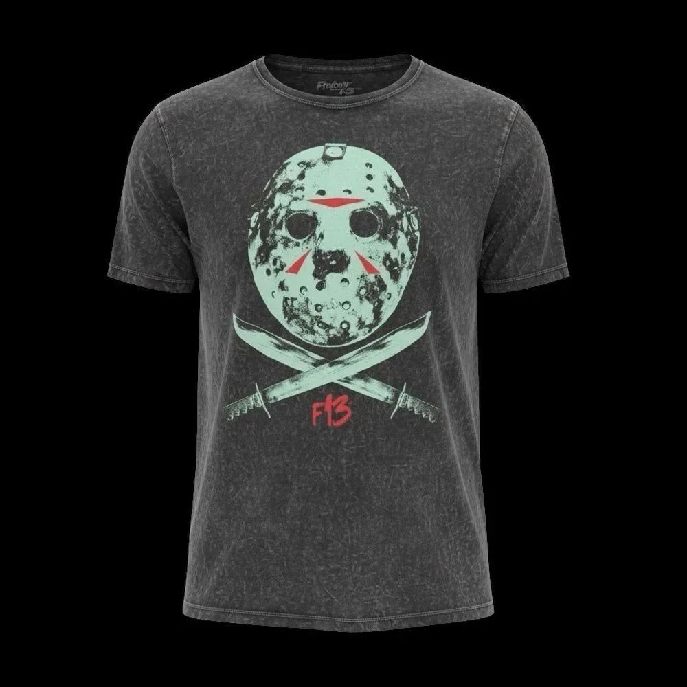 Unisex adult Black Graphic T-Shirt  “Friday the 13th”